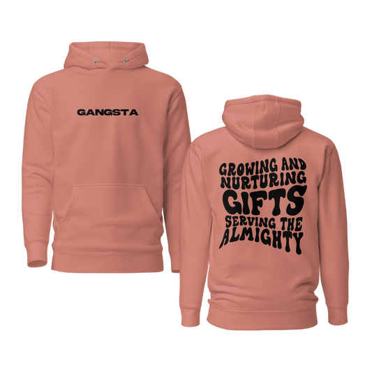 GANGSTA Unisex Hoodie- Dusty Rose