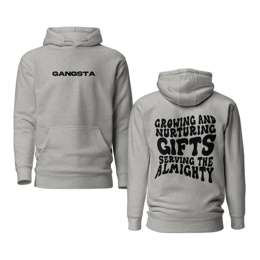 GANGSTA Unisex Hoodie- Carbon Grey