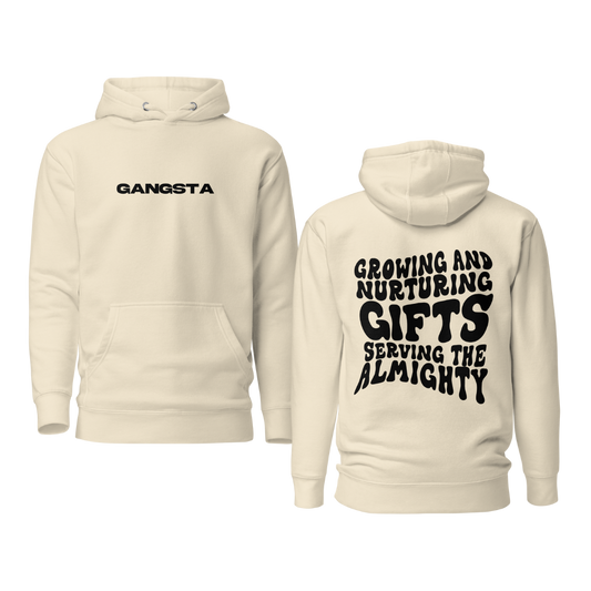 GANGSTA Unisex Hoodie- Bone